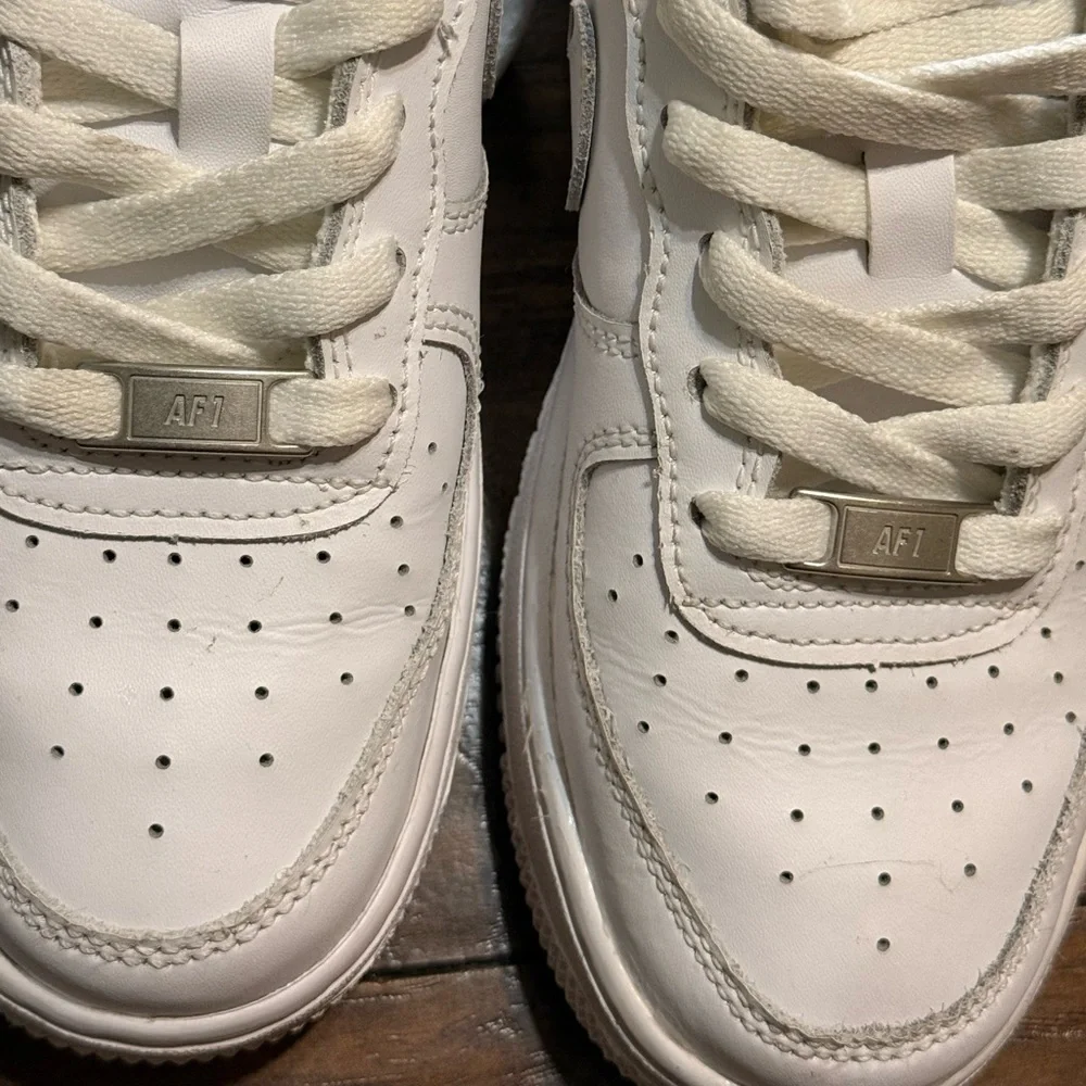 Nike Kids White Lace-Up Sneakers